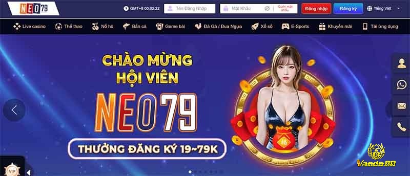 Đăng nhập Neo79 hướng dẫn nhanh, dễ thực hiện