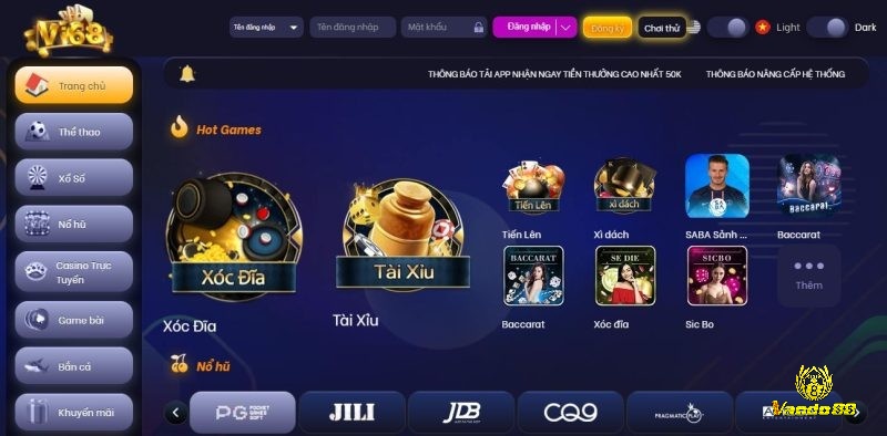 Đăng nhập Vi68 tận hưởng kho game cá cược đẳng cấp