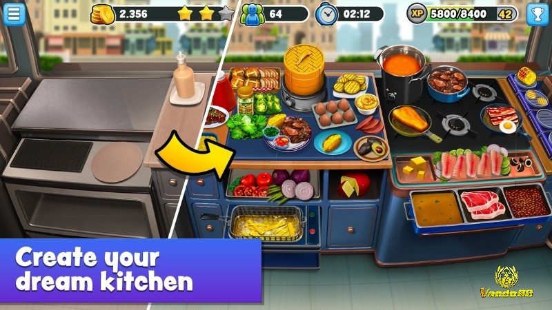 Dream Kitchen Chef là game mobile mới nhất phong cách nấu ăn-quản lý nhà hàng tháng 4/2025