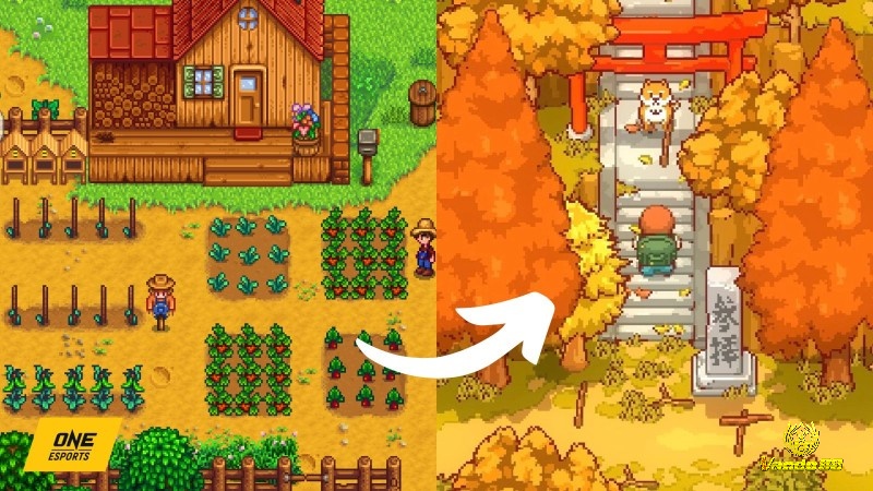 Sakura Valley với địa hình đa dạng, yếu tố môi trường tương tác nhiều game thủ yêu thích