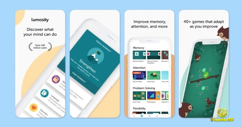 Lumosity mang đến loạt bài rèn luyện trí nhớ hiệu quả
