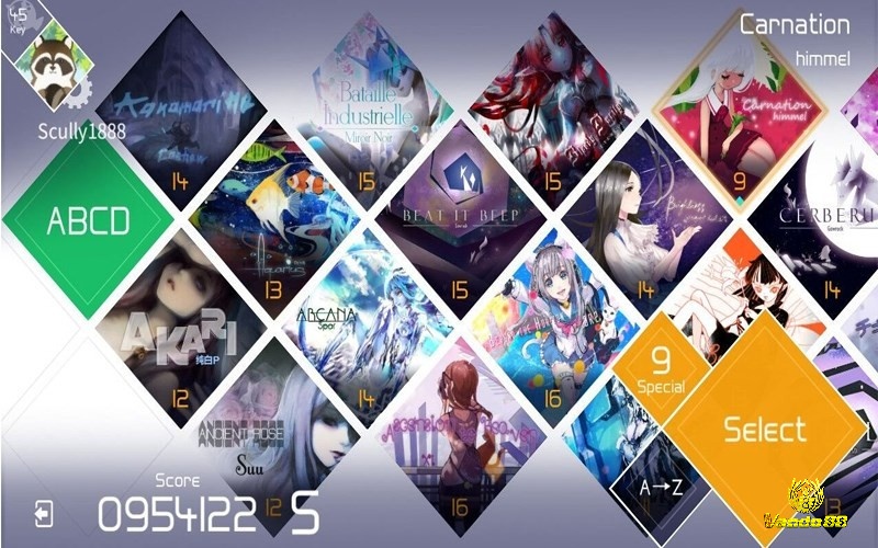 VOEZ có nhiều cấp độ chơi đa dạng từ Easy đến Special