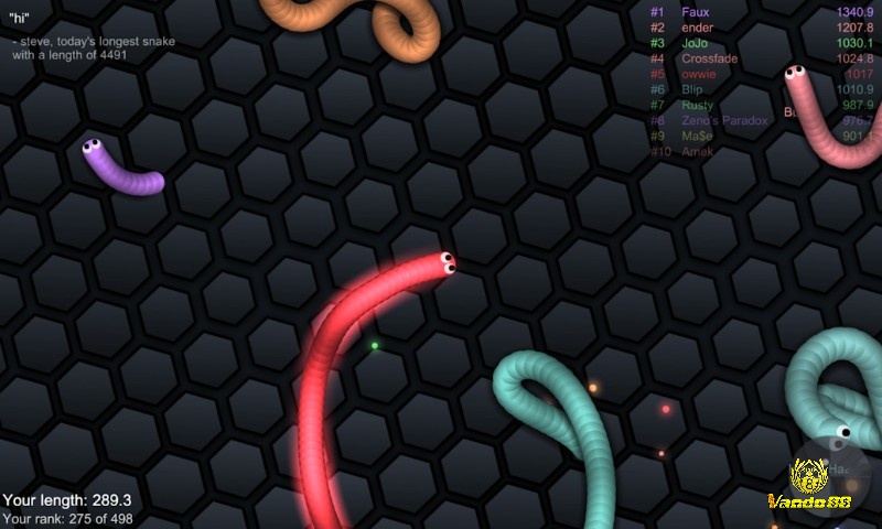 Game Slither.io bởi nó đơn giản và phổ biến dễ dàng tiếp cận