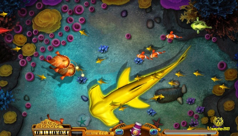 Đa dạng các loại cá trong game bắn cá siêu thị