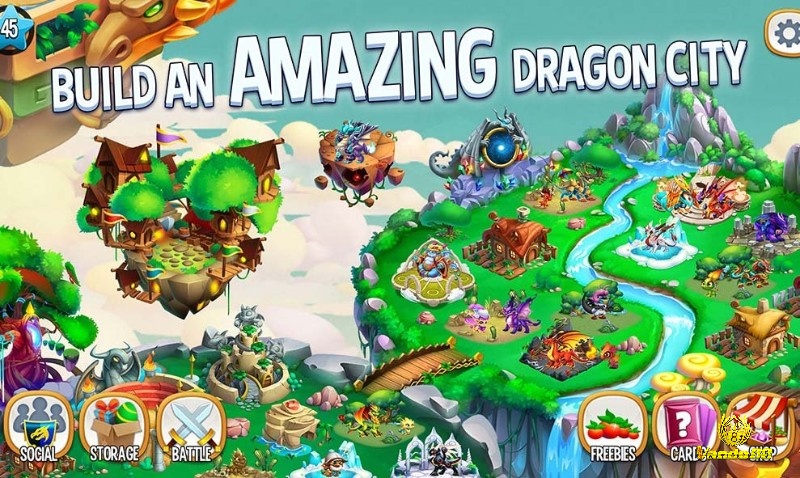  Dragon City – huấn luyện và chiến đấu cùng hàng trăm loài rồng