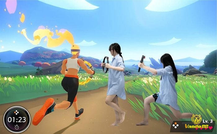 Game Ring Fit Adventure buộc người chơi phải vận động cơ thể để điều khiển nhân vật